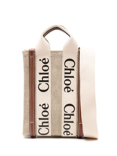 CHLOÉ - Woody Linen Mini Bag - Chloé - Modalova