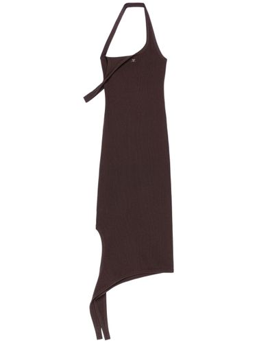 COURRÈGES - Undressed Ribbed Midi Dress - Courrèges - Modalova