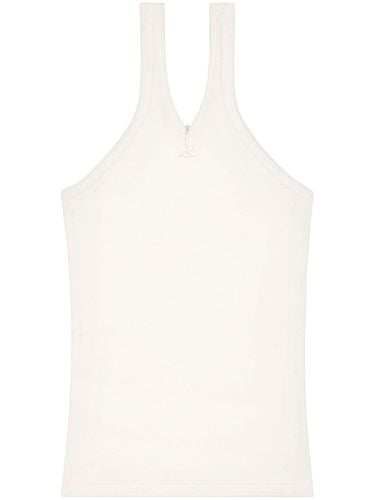 COURRÈGES - Criss Cross Cotton Tank Top - Courrèges - Modalova