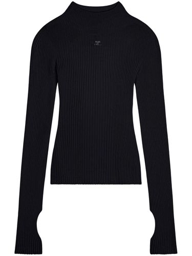 COURRÈGES - Organic Cotton Turtle-neck Sweater - Courrèges - Modalova