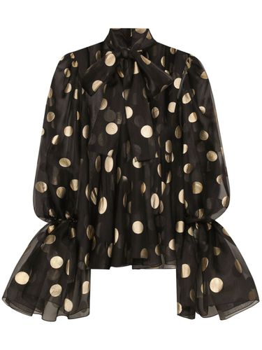 Dotted Silk Blouse - Dolce & Gabbana - Modalova