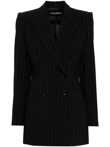 Pinstripe Wool Blazer Jacket - Dolce & Gabbana - Modalova