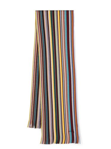 Signature Stripe Wool Scarf - Paul Smith - Modalova