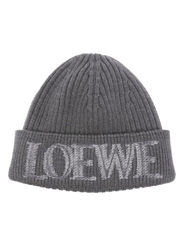 LOEWE - Logo Wool Beanie - Loewe - Modalova