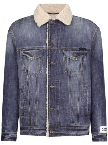 Shearling Denim Jacket - Dolce & Gabbana - Modalova