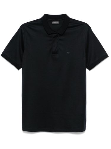 Logo Cotton Polo Shirt - Emporio Armani - Modalova