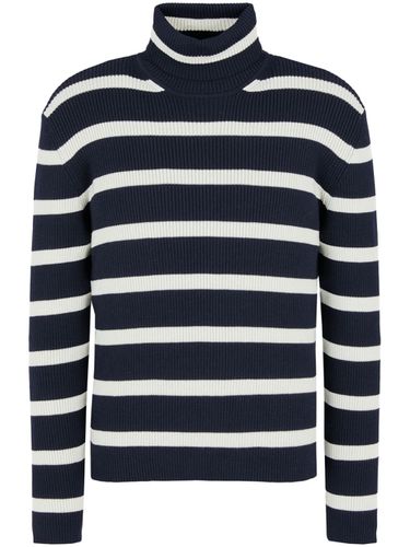 Striped High-neck Sweater - Emporio Armani - Modalova