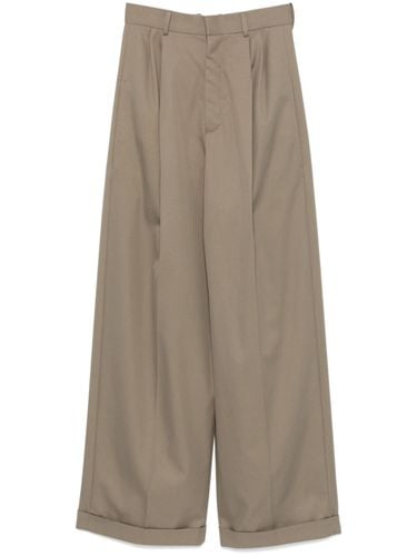 Cotton And Silk Blend Trousers - Loewe - Modalova