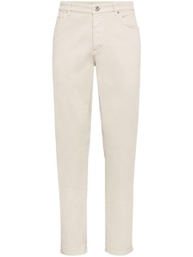 Denim Cotton Trousers - Brunello Cucinelli - Modalova