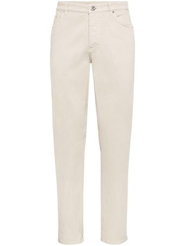 Denim Cotton Trousers - Brunello Cucinelli - Modalova