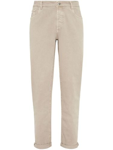 Denim Cotton Trousers - Brunello Cucinelli - Modalova