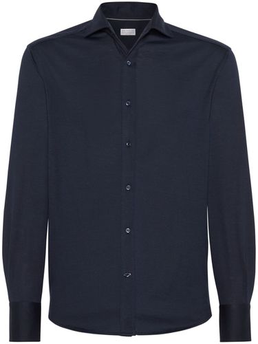 Silk And Cotton Jersey Shirt - Brunello Cucinelli - Modalova