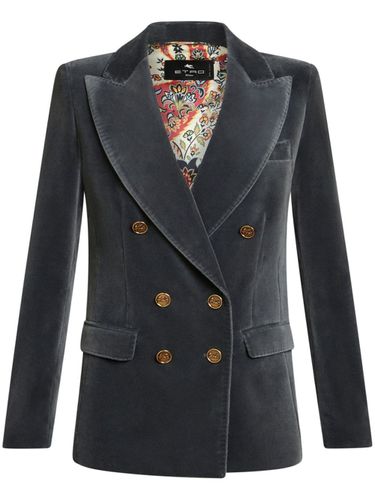 Velvet Double-breasted Jacket - Etro - Modalova