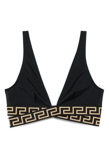 VERSACE - Greca-print Bikini Top - Versace - Modalova