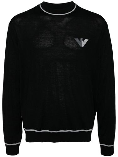 Wool Crewneck Sweater - Emporio Armani - Modalova