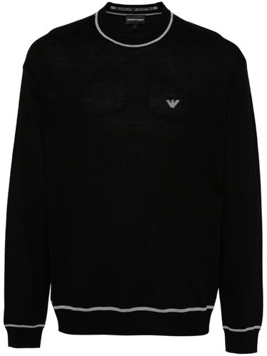 EMPORIO ARMANI - Logo Wool Sweater - Emporio Armani - Modalova