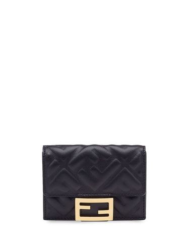 Baguette Leather Trifold Wallet - Fendi - Modalova