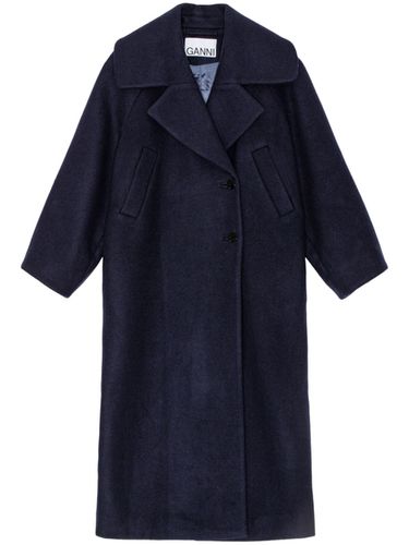 GANNI - Wool Boiled Coat - Ganni - Modalova