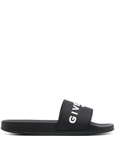 GIVENCHY - Logo Pool Slides - Givenchy - Modalova