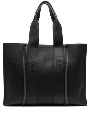 CHLOÉ - Woody Leather Medium Tote - Chloé - Modalova