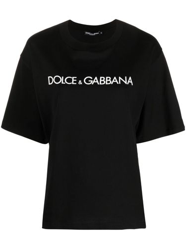 Cotton T-shirt With Logo - Dolce & Gabbana - Modalova