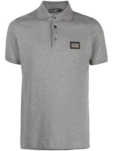 Logo Cotton Polo Shirt - Dolce & Gabbana - Modalova