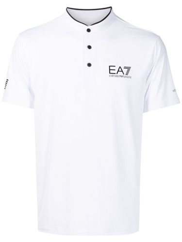 EA7 - Logo Nylon Polo Shirt - EA7 - Modalova