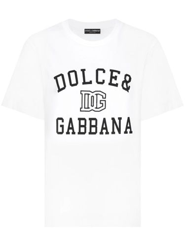 Logo Cotton T-shirt - Dolce & Gabbana - Modalova