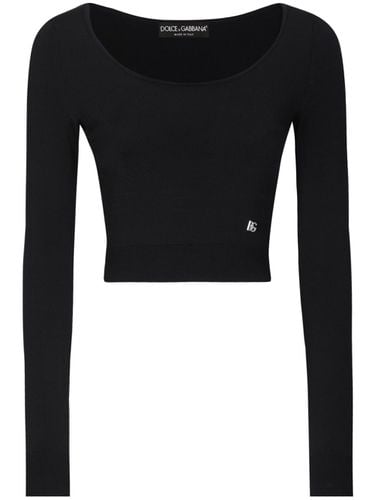 Ribbed Cropped Top - Dolce & Gabbana - Modalova