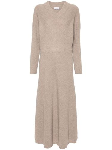 Cashmere V-necked Dress - Brunello Cucinelli - Modalova