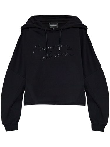 EMPORIO ARMANI - Logo Cotton Hoodie - Emporio Armani - Modalova