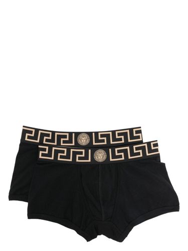 Greca Border Boxer Shorts 2-pack - Versace - Modalova