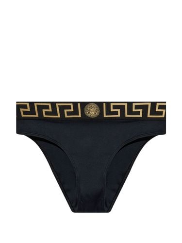 Greca-print Bikini Bottoms - Versace - Modalova