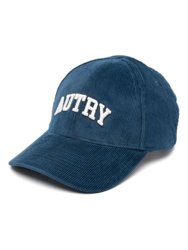 AUTRY - Logo Velvet Baseball Cap - Autry - Modalova