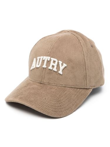 AUTRY - Logo Velvet Baseball Cap - Autry - Modalova