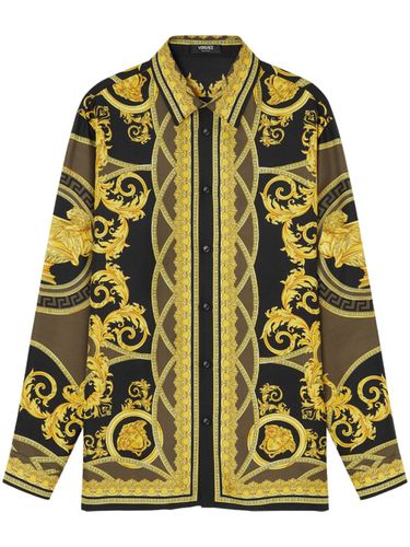 VERSACE - Barocco Print Silk Shirt - Versace - Modalova