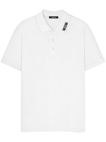 VERSACE - Logo Piquet Polo Shirt - Versace - Modalova