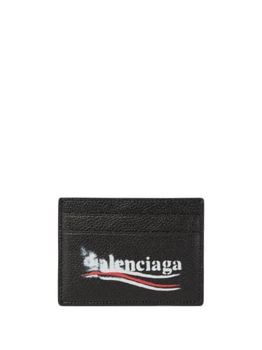 Leather Credit Card Case - Balenciaga - Modalova