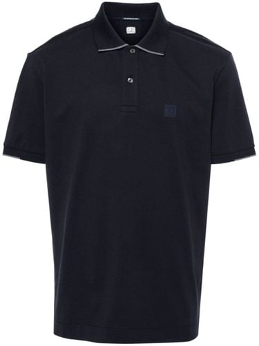 Logo Cotton Polo Shirt - C.p. company - Modalova