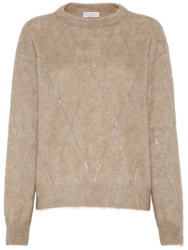 Wool Crewneck Sweater - Brunello Cucinelli - Modalova