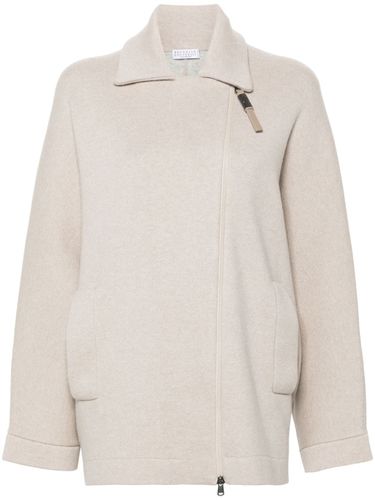 Cashmere Zipped Cardgian - Brunello Cucinelli - Modalova