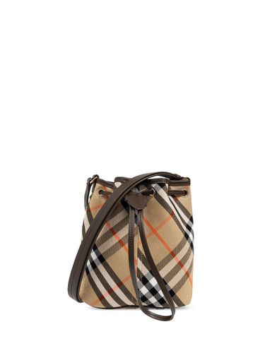 BURBERRY - Check Mini Bucket Bag - Burberry - Modalova