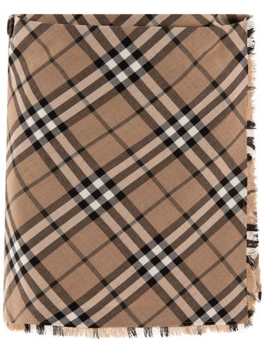 BURBERRY - Wool Blend Checked Skirt - Burberry - Modalova