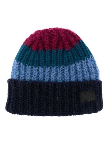 PAUL SMITH - Wool Colorblock Beanie - Paul Smith - Modalova