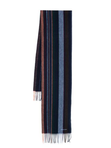 Multi Colour Stripe Wool Scarf - PS Paul Smith - Modalova