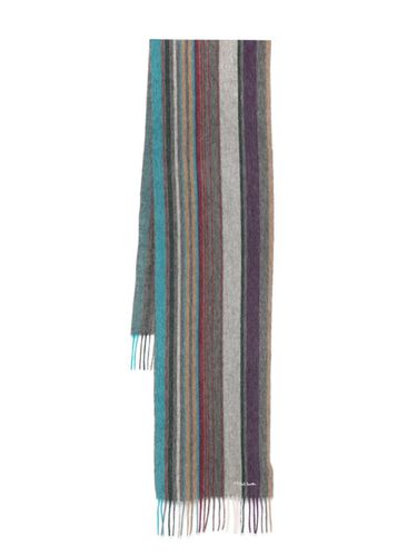 Multi Colour Stripe Wool Scarf - PS Paul Smith - Modalova