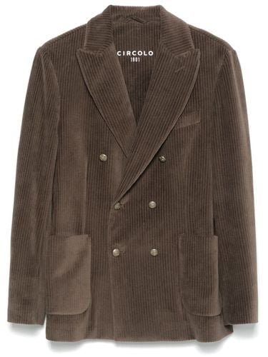 Corduroy Double-breasted Jacket - Circolo 1901 - Modalova