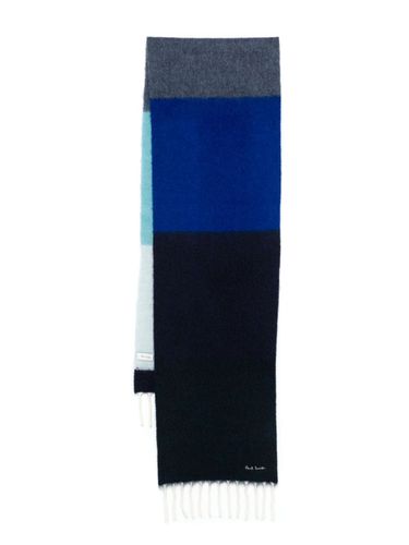 PAUL SMITH - Wool Colorblock Scarf - Paul Smith - Modalova