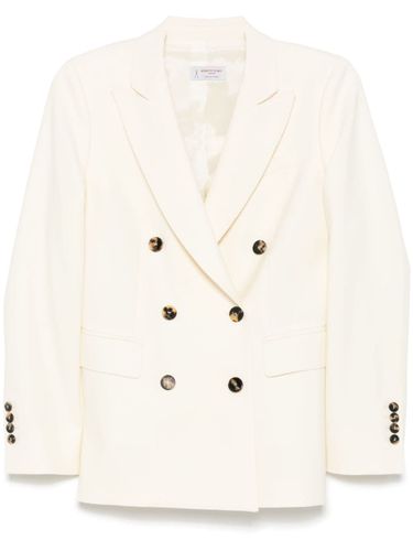 Wool Double-breasted Jacket - Alberto Biani - Modalova