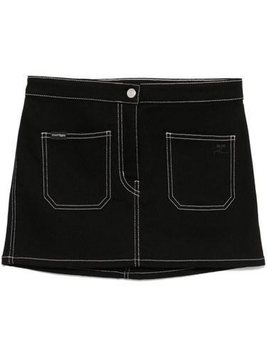 COURRÈGES - Denim Mini Skirt - Courrèges - Modalova